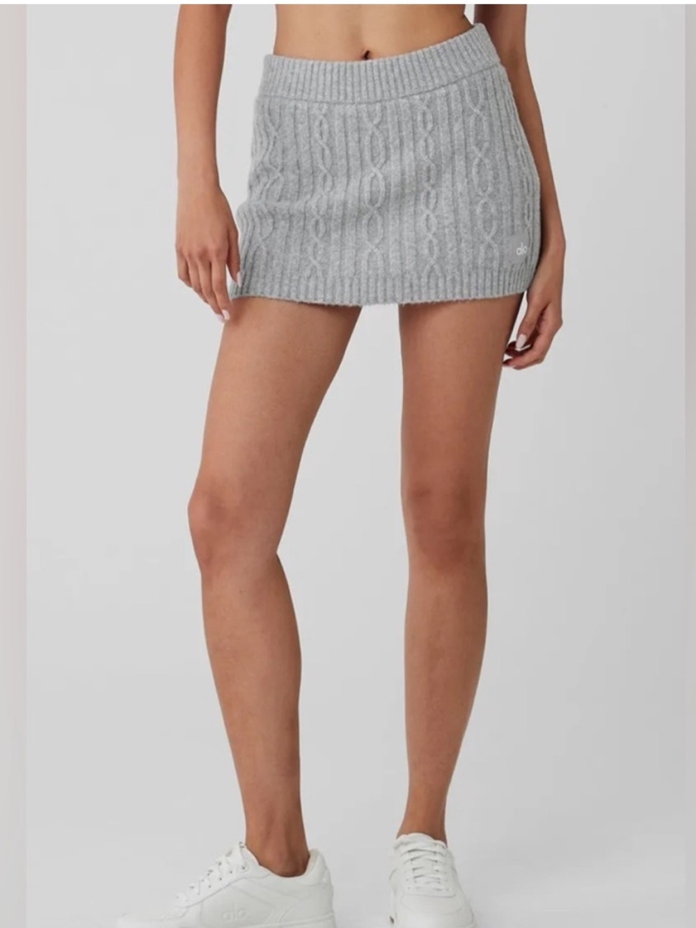 Alo Yoga Cable Knit Winter Bliss Mini Skirt
